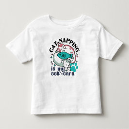 Cat-Napping är min självbetjäning: Cute Sömnig kat T Shirt