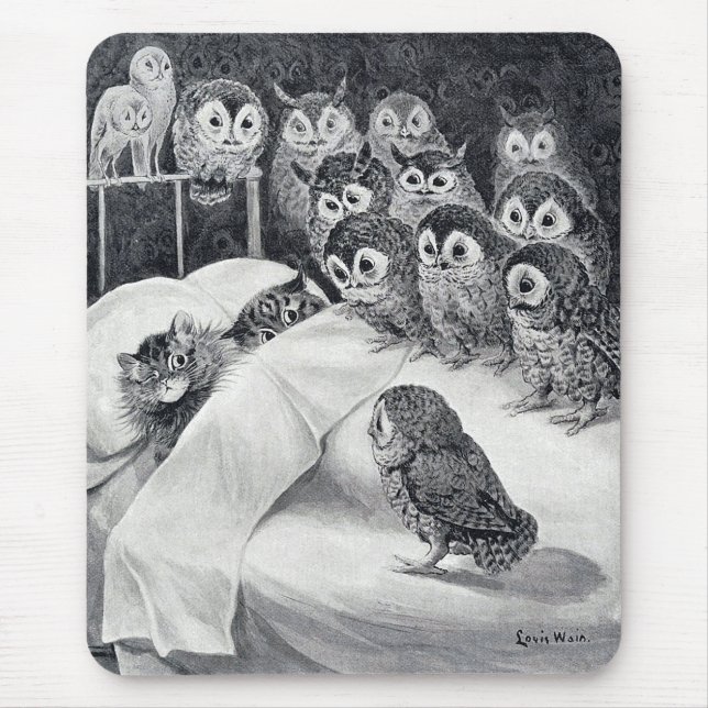 Cat Nightmare Uggla Bird, Louis Wain Musmatta (Framsidan)
