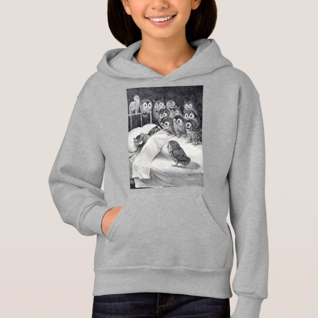 Cat Nightmare Uggla Bird, Louis Wain T Shirt (Framsida)