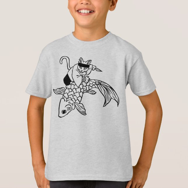 Cat Nija T-Shirt (Framsida)