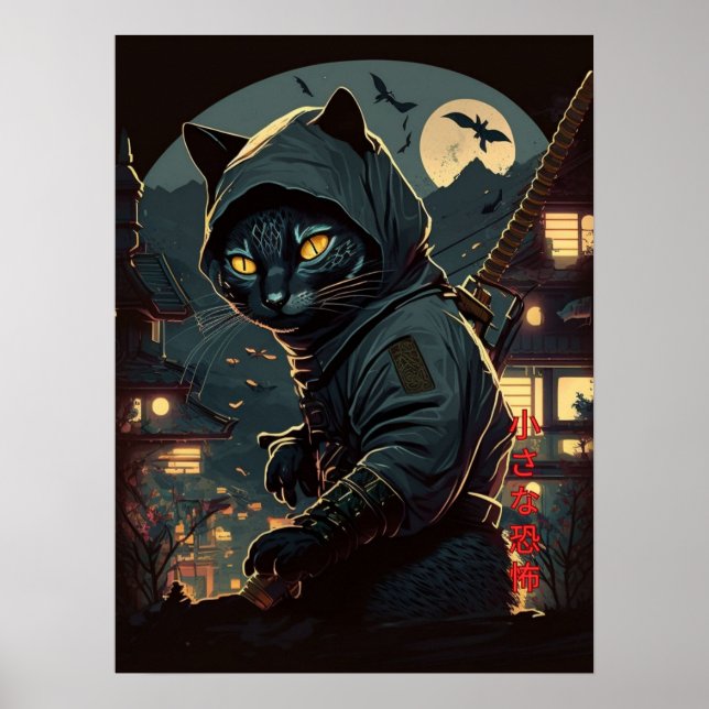 Cat Ninja - Little Terror Poster (Framsidan)