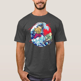 Cat Ninja Sinobi Samurai Swords Katana Kendo Japan T Shirt