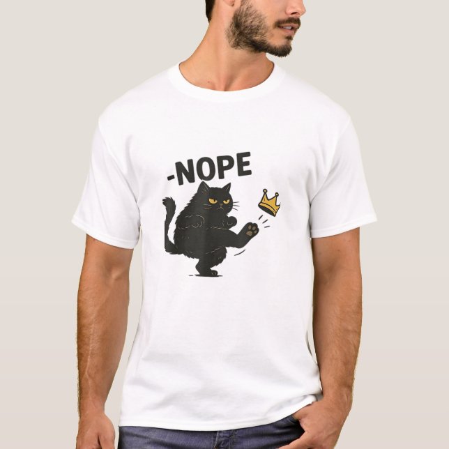 Cat No Kings In America  T Shirt (Framsida)