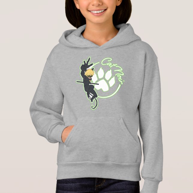 Cat Noir Badge T Shirt (Framsida)