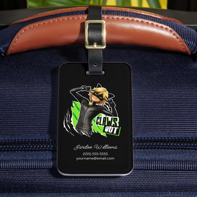 Cat Noir | Klo ut-grafik Bagagebricka (Framsida Insitu 2)