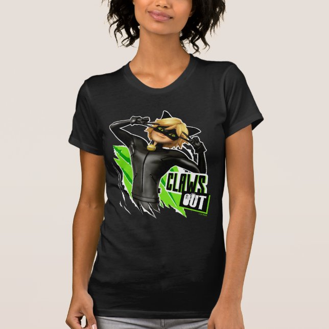 Cat Noir | Klo ut-grafik T Shirt (Framsida)
