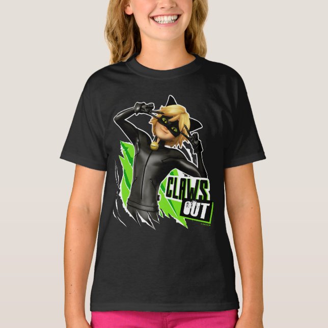 Cat Noir | Klo ut-grafik T Shirt (Framsida)