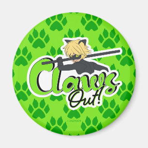 Cat Noir Klo ut! Magnet