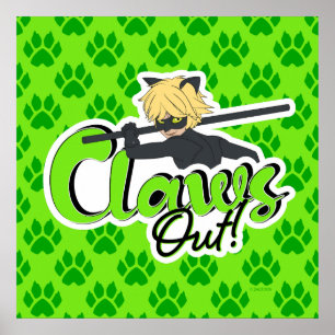 Cat Noir   Klo ut! Poster
