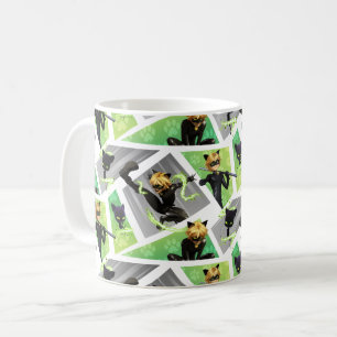 Cat Noir & Plagg Mönster Kaffemugg