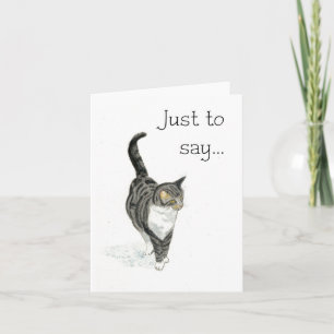 Cat Notecard, bara för att säga.. Kort