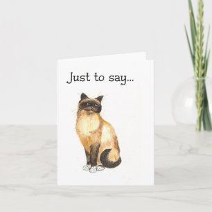 Cat Notecard, bara för att säga.. Kort