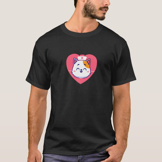 cat nurse t shirt (Framsida)