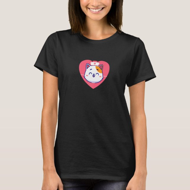 cat nurse t shirt (Framsida)