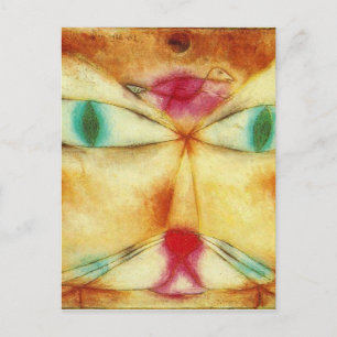 Cat och Bird av Paul Klee Vykort