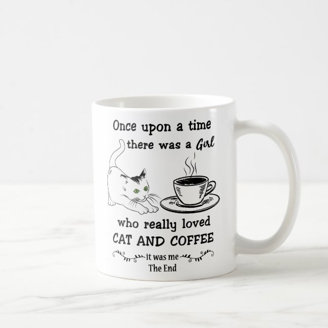 CAT OCH COFFEE GIFT, Cute Cat Gift Kaffemugg (Höger)