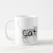 Cat och Kitten Ord Cloud - Unik design