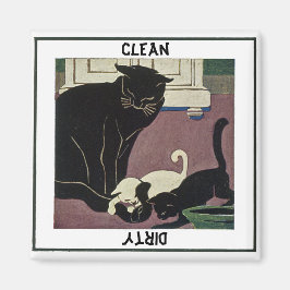 Cat och Kittens Dishwasher Magnet