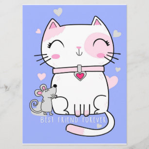 Cat och Mouse Best Friends, LUNT Kitten Gift Meny