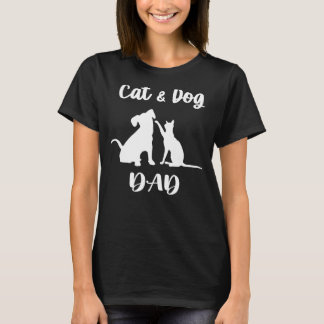 Cat och Pappa Shirt Pets Animals Älskare Puppy för T