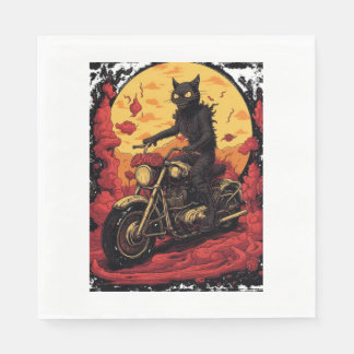 Cat och Red Bike - Colin Pappersservett