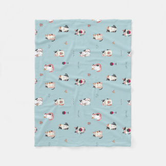 Cat och Vin Fleece Blanket