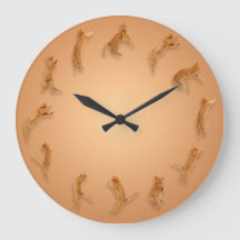 Cat O'Clock Wall Clock