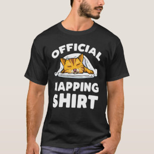 Cat Officiell Sleeping Pajama Cat Napping T Shirt