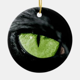 Cat öga julgransprydnad keramik
