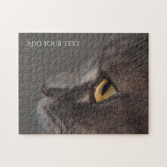 Cat Öga-Macro av Shirley Taylor Pussel (Horisontell)