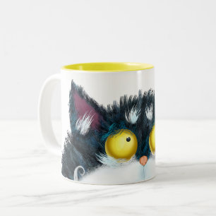 Cat öga tittar Två-Tonad mugg