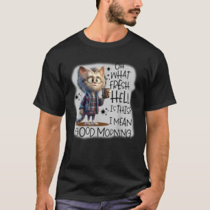Cat Oh, vad nytt helvete är det här jag Elak Bra i T Shirt