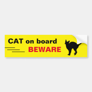 CAT ombord - Var försiktig - kör-/bildekaler Bildekal