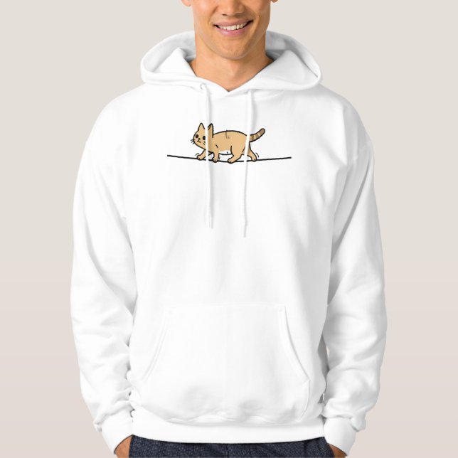 Cat On a Wire Hoodie (Framsida)