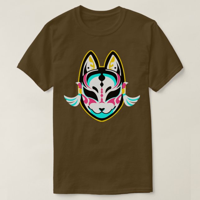 Cat Oni Mask T Shirt (Design framsida)