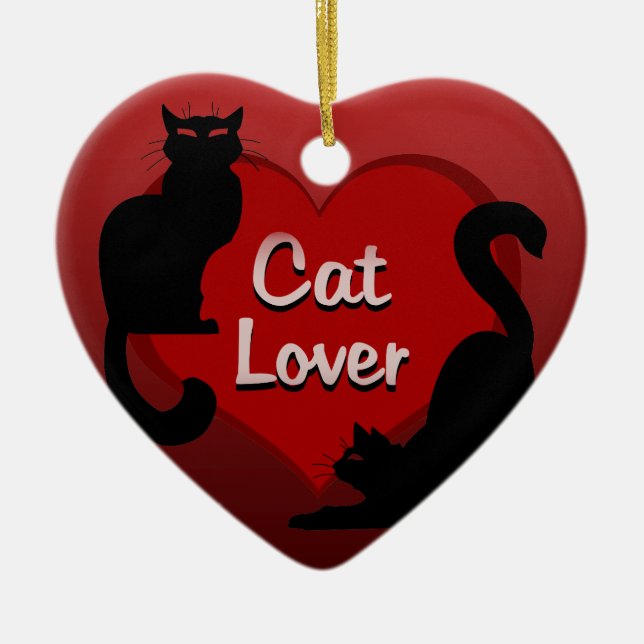 Cat Ornament Personlig Cat Dekoration Gift (Framsidan)