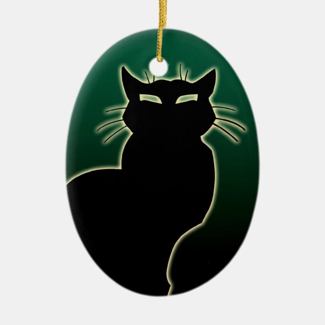 Cat Ornament Personlig Cat Dekoration Gift (Framsidan)