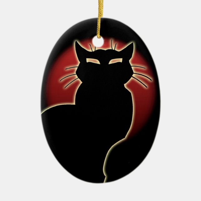 Cat Ornament Personlig Cat Dekoration Gift (Framsidan)