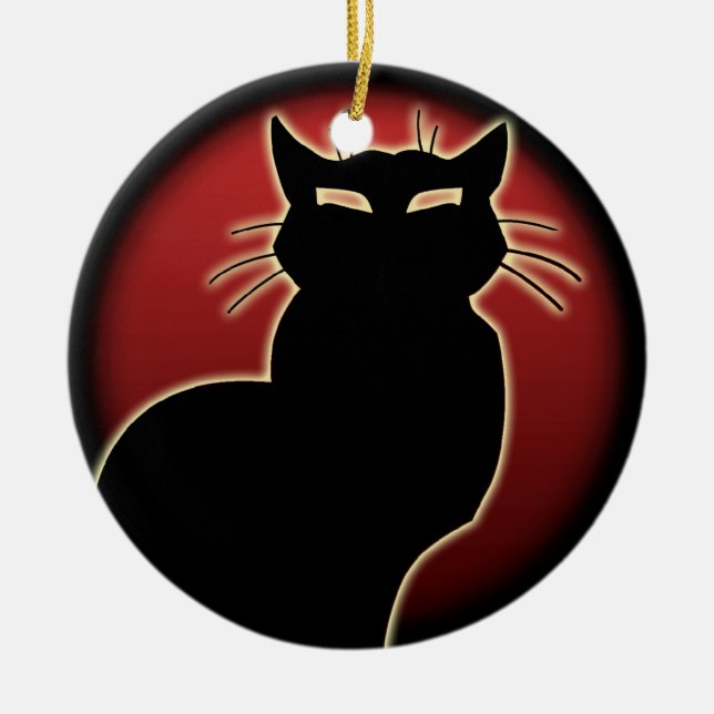 Cat Ornament Personlig Cat Dekoration Gift (Framsidan)