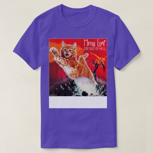 Cat Outta helvetet T Shirt (Design framsida)