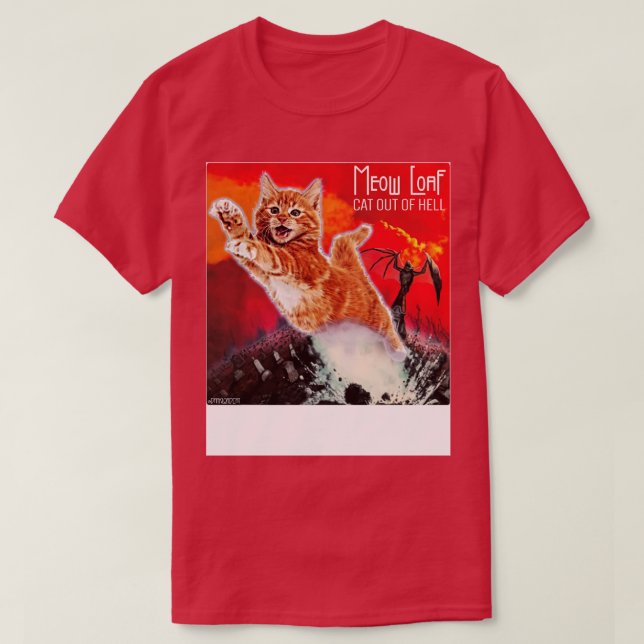 Cat Outta helvetet T Shirt (Design framsida)