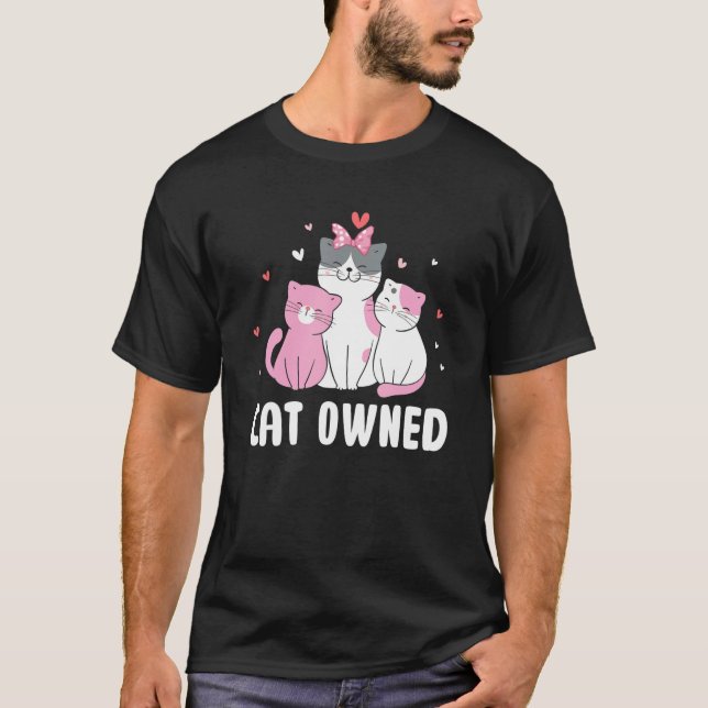 Cat Owated Friends Cat Buddy Kitten Cat Mamma T Shirt (Framsida)