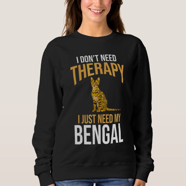 Cat Owener Bengal T Shirt (Framsida)