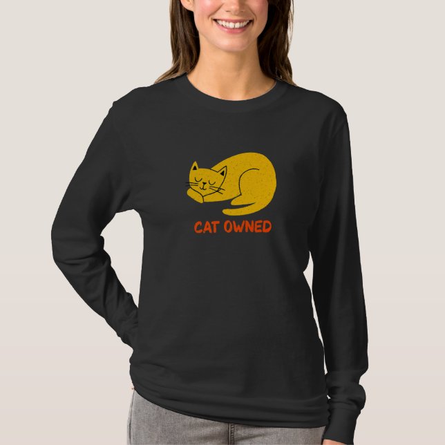 Cat Owned Friends Cat  Buddy Kitten Cat Mom T Shirt (Framsida)