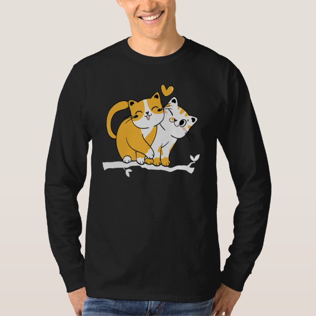 Cat Owner Cute Cat  Baby Cats Owner I Cute Cats T Shirt (Framsida)