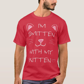 Cat Owner Cute Smitten by Kitten for Girls, Teens, T Shirt