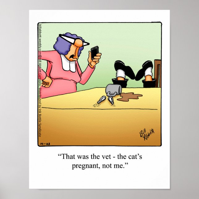 Cat Owner Humor Poster "Spectickles" (Framsidan)