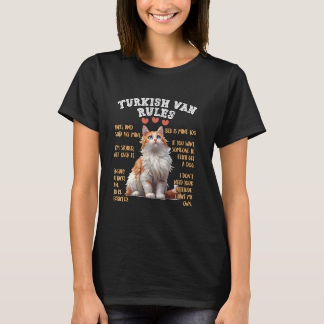 Cat Owners TURKISH VAN REGLER Funny Turkisk Van Pa T Shirt (Framsida)