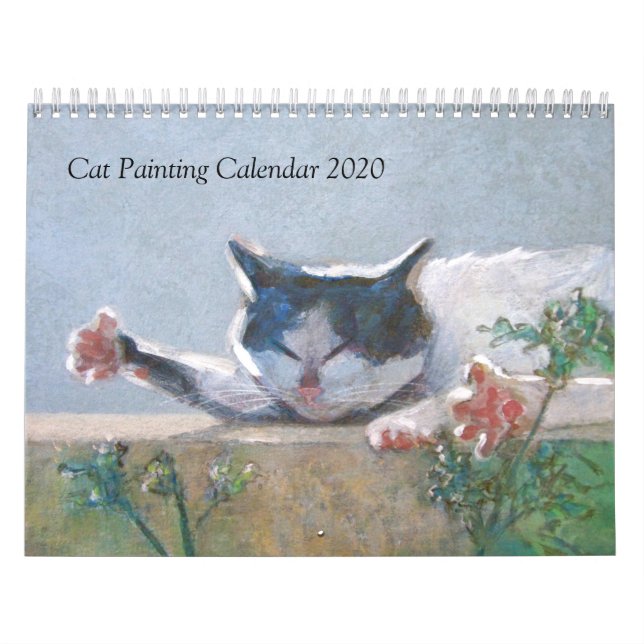 Cat Painting Calendar #1 Kalender (Omslag)