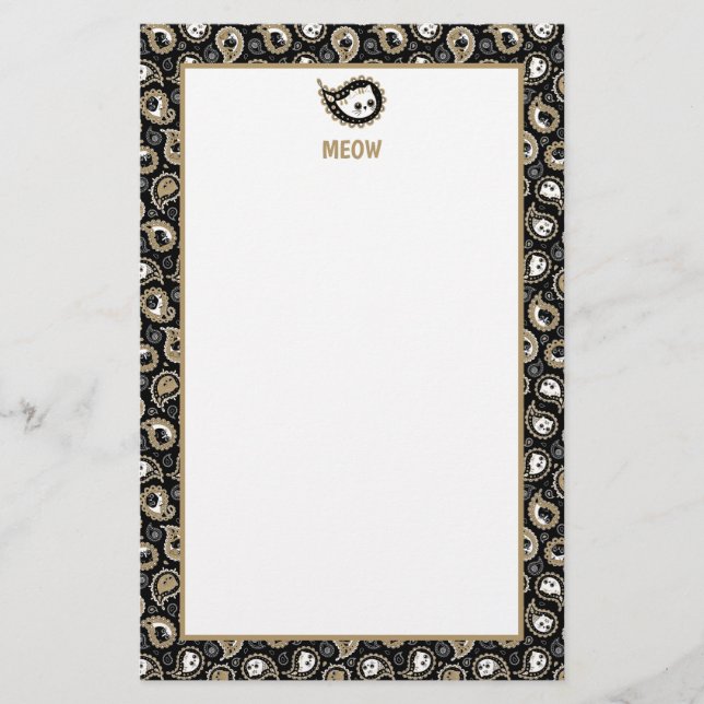 Cat Paisley Brevpapper (Framsida)